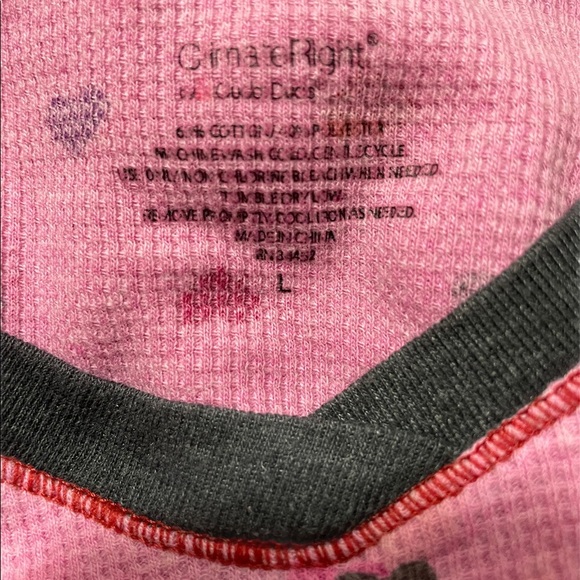 Climate right cuddl duds top long sleeve hearts Size large. - Picture 6 of 6